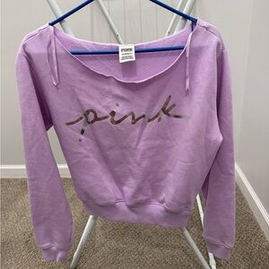 Victoria Secret Pink Everyday Lounge Off Shoulder Crew Women Size XS